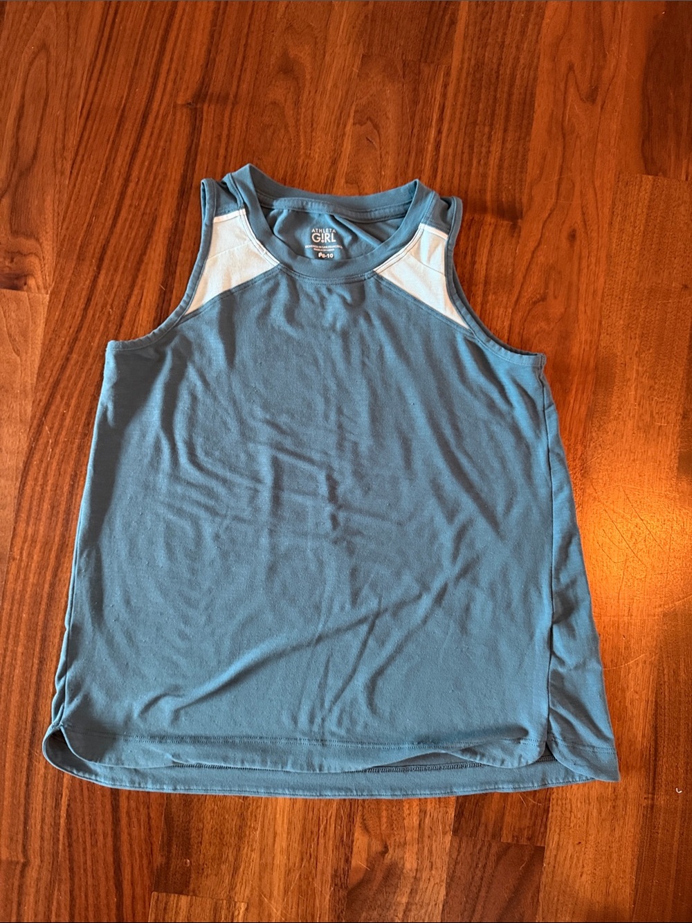 Athleta Girl - Two-tone Teal Sleeveless Tank Top - Athletic Style